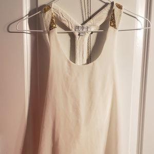 Cotton Too tank w/ sequi